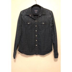 Denim button up with pattern AE